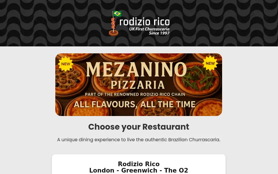 Screenshot of rodiziorico.com