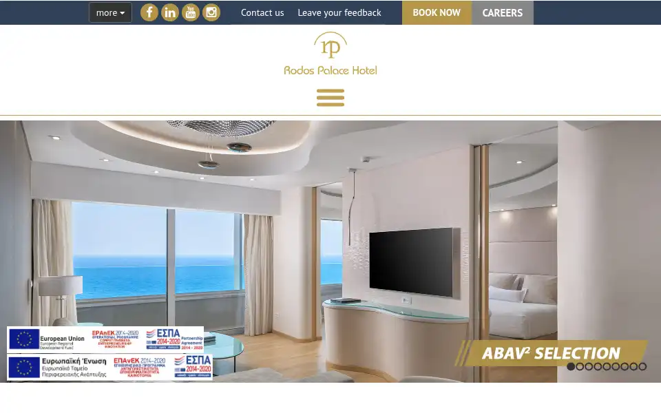 Screenshot of rodos-palace.gr