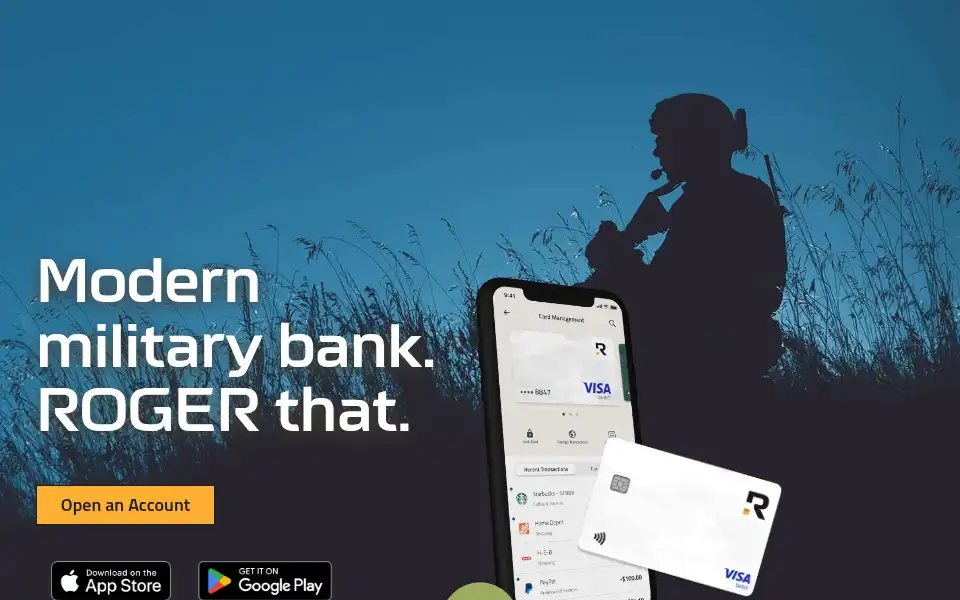Screenshot of roger.bank