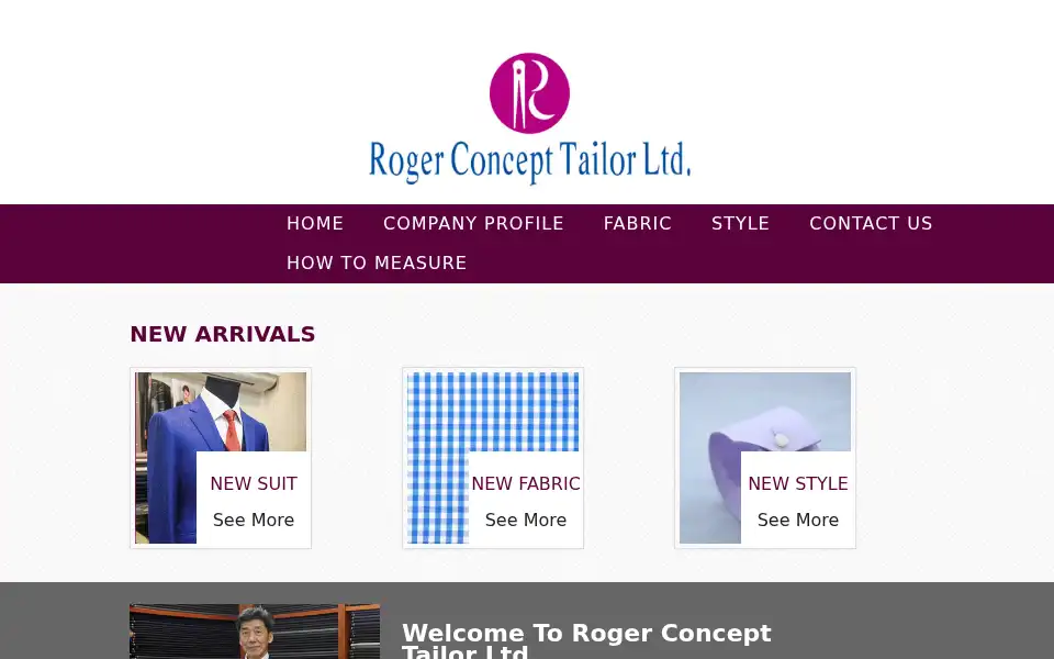 Screenshot of rogerconcept.com