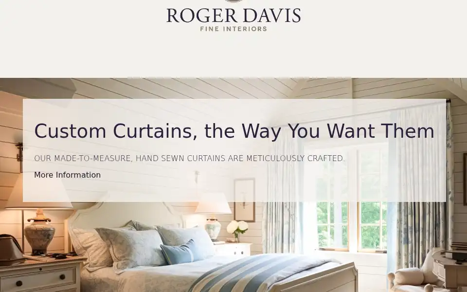Screenshot of rogerdavisinteriors.com