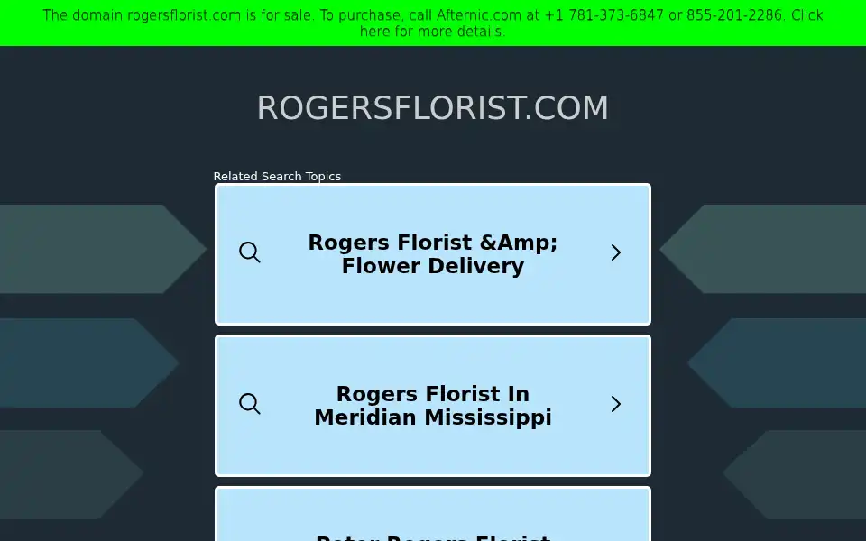 Screenshot of rogersflorist.com