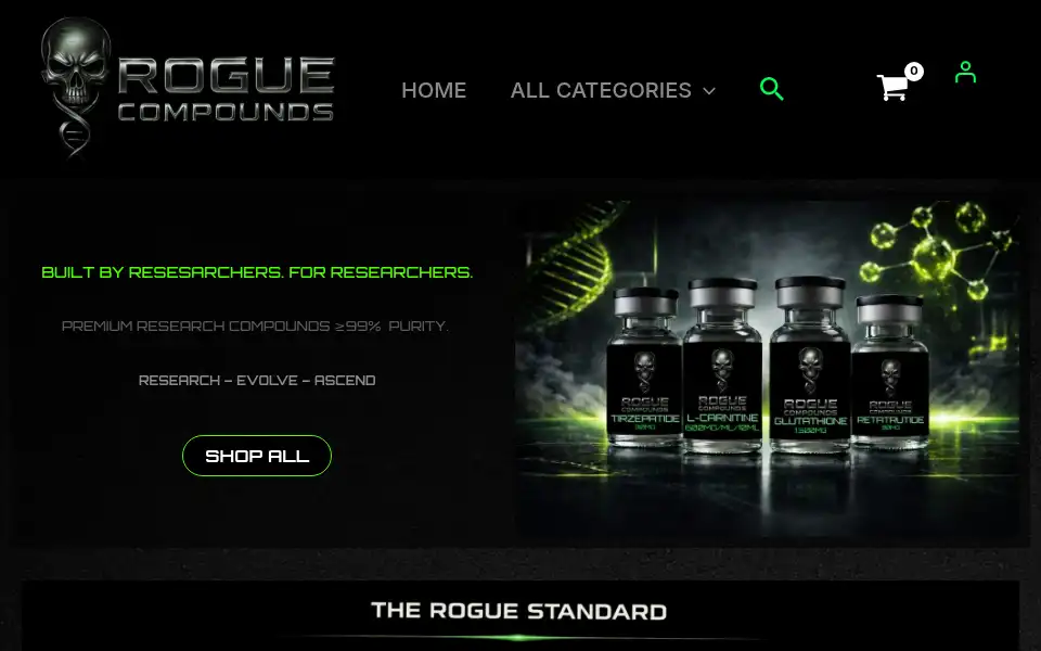 Screenshot of roguecompounds.com