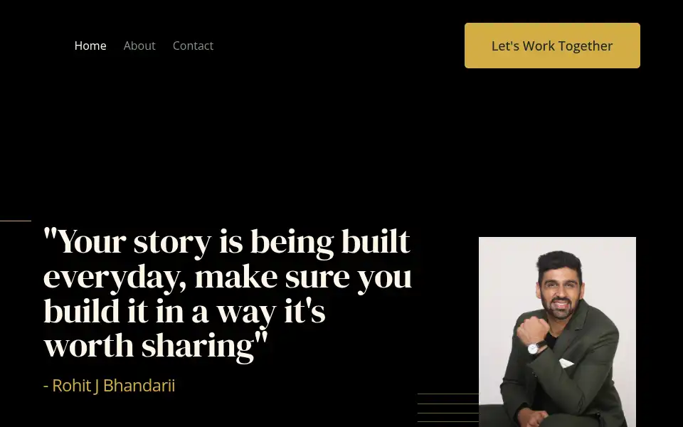 Screenshot of rohitjbhandarii.com