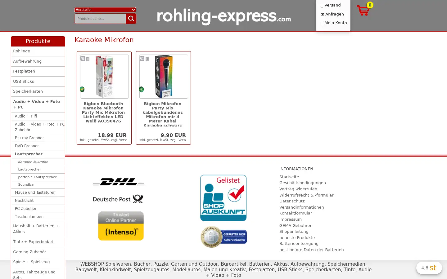 Screenshot of rohling-express.com
