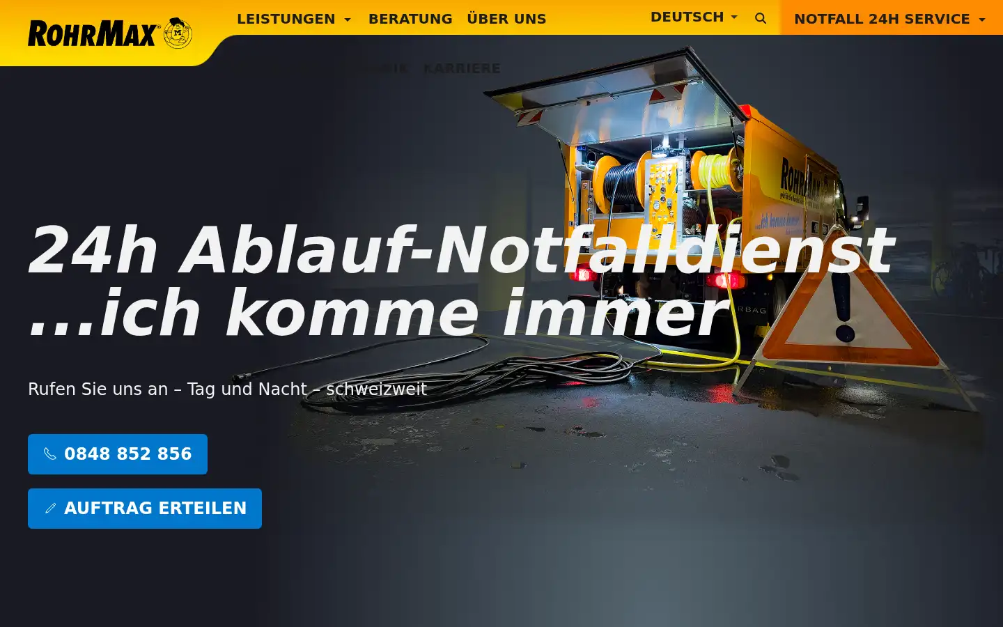 Screenshot of rohrmax.de