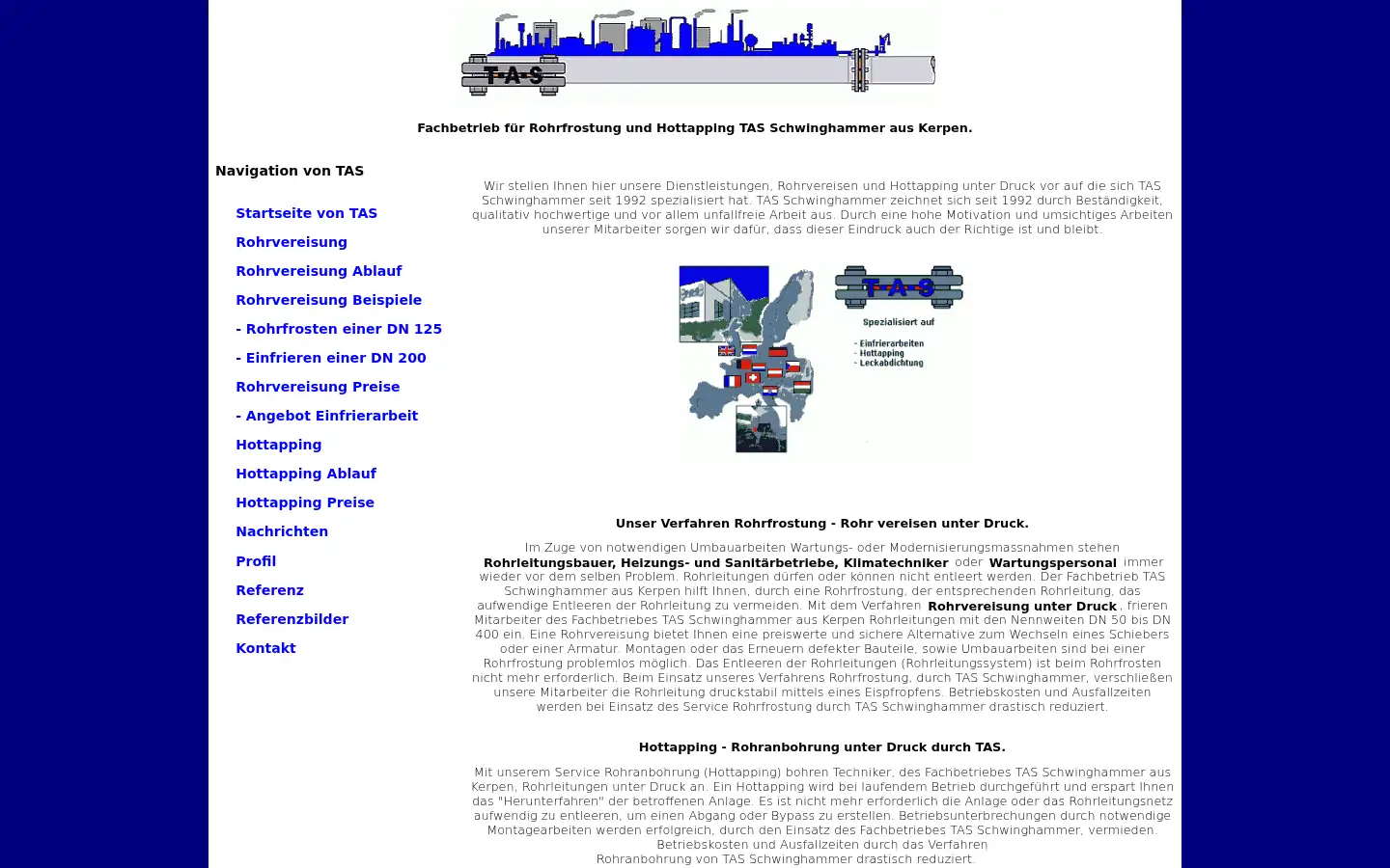Screenshot of rohrvereisung.de