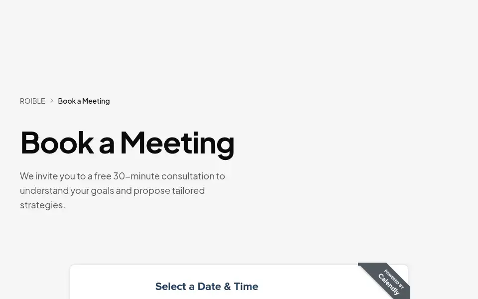Screenshot of roible.com