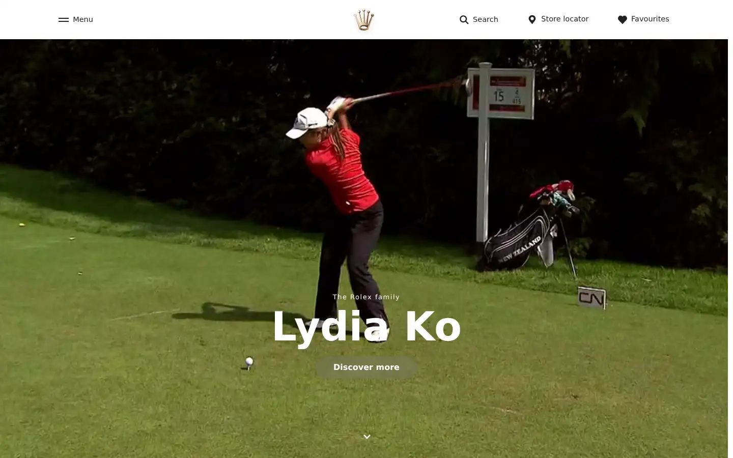 Screenshot of rolex.com