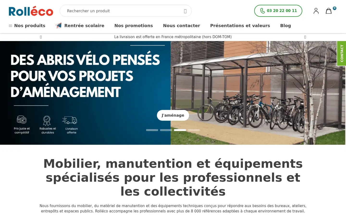 Screenshot of rolleco.fr