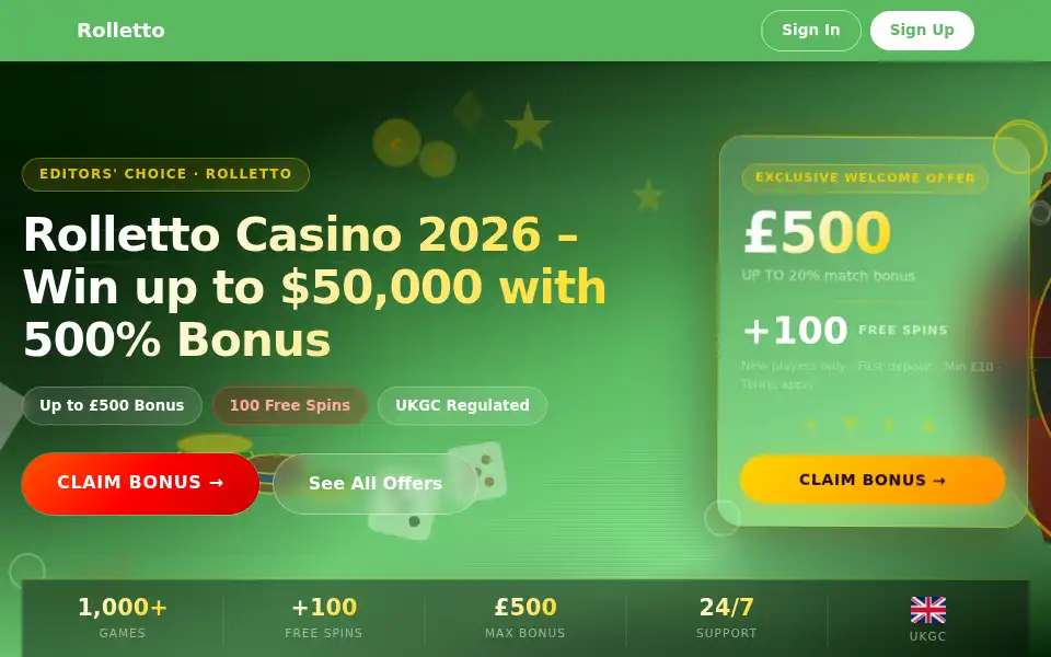 Screenshot of rollettologin.org