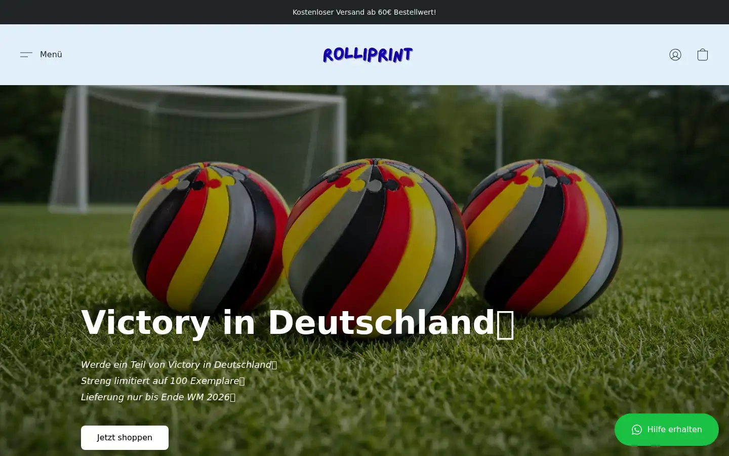 Screenshot of rolliprint.de