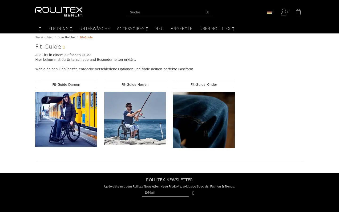 Screenshot of rollitex.de