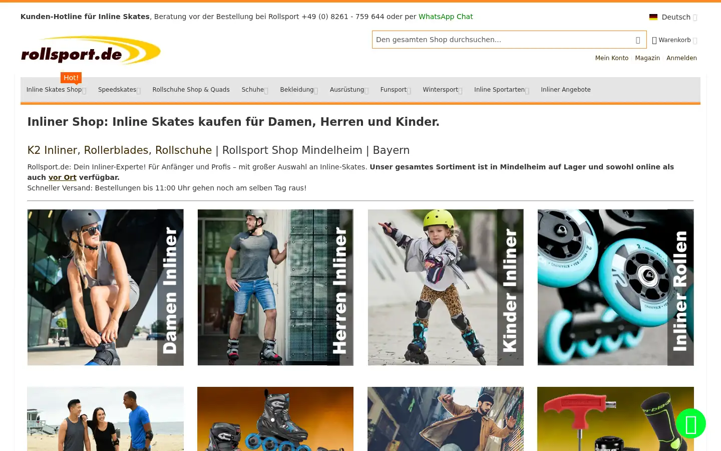 Screenshot of rollsport.de