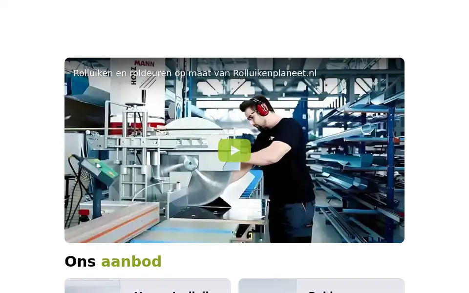 Screenshot of rolluikenplaneet.nl