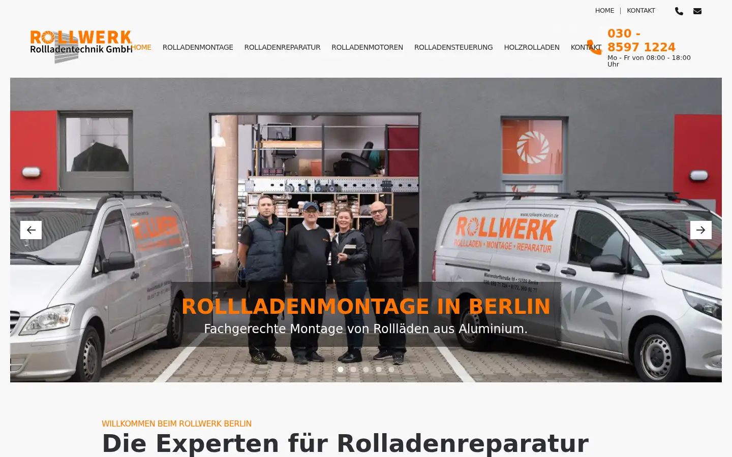 Screenshot of rollwerk-berlin.de