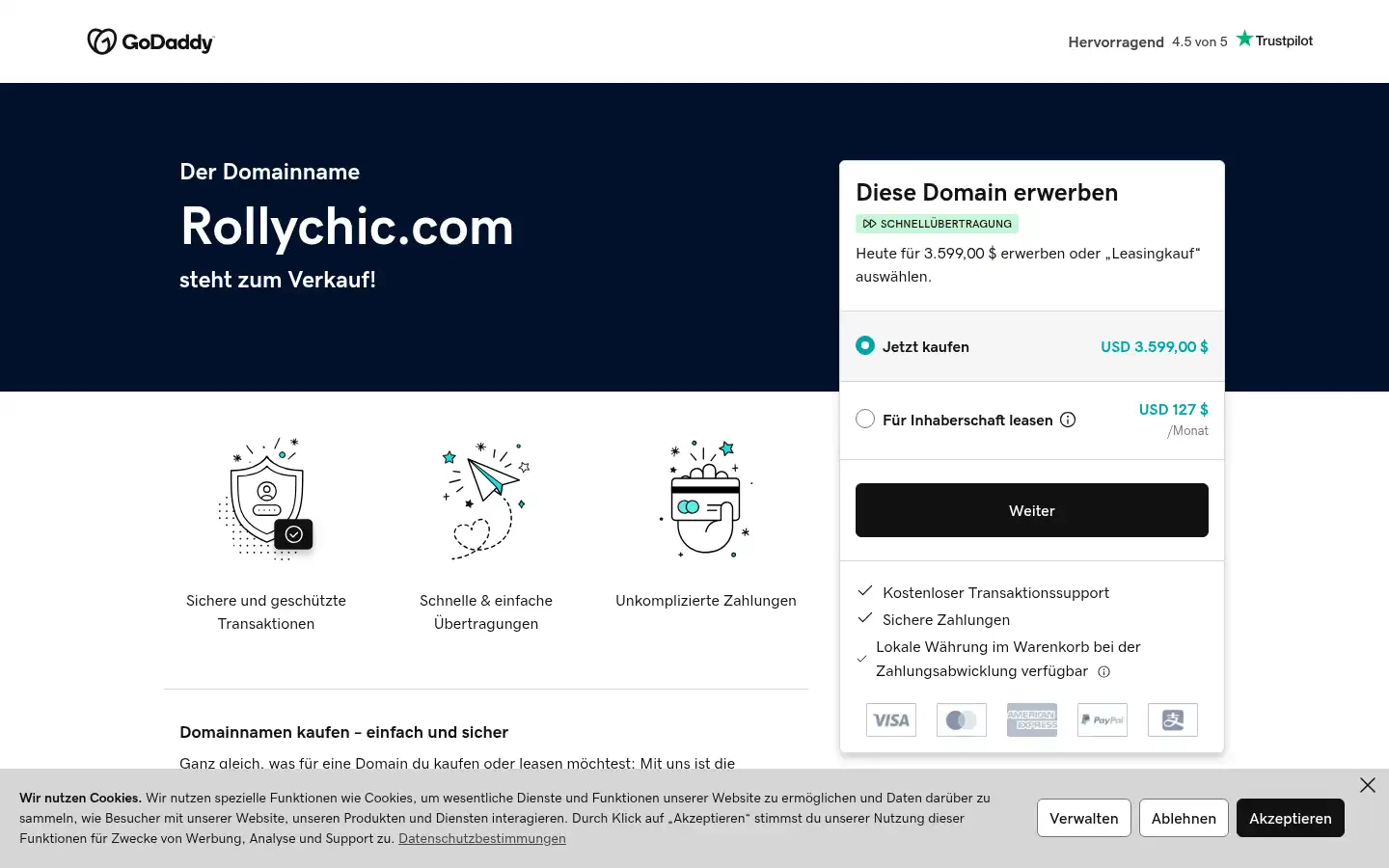 Screenshot of rollychic.com