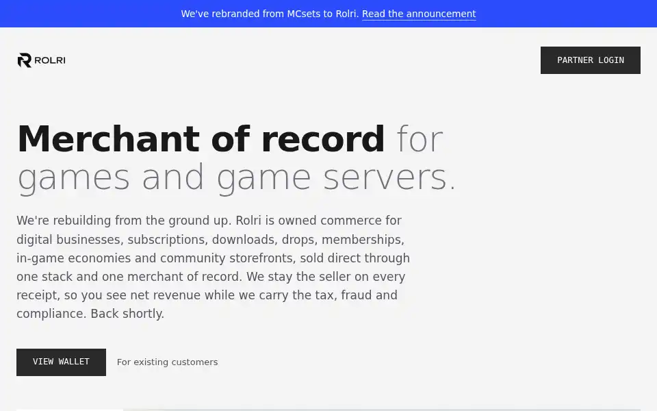 Screenshot of rolri.com