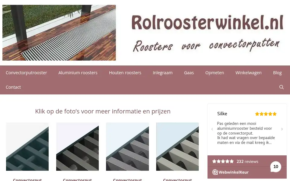 Screenshot of rolroosterwinkel.nl