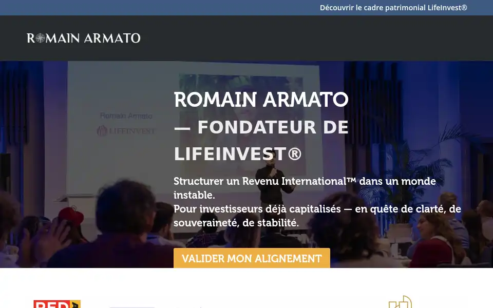 Screenshot of romainarmato.com