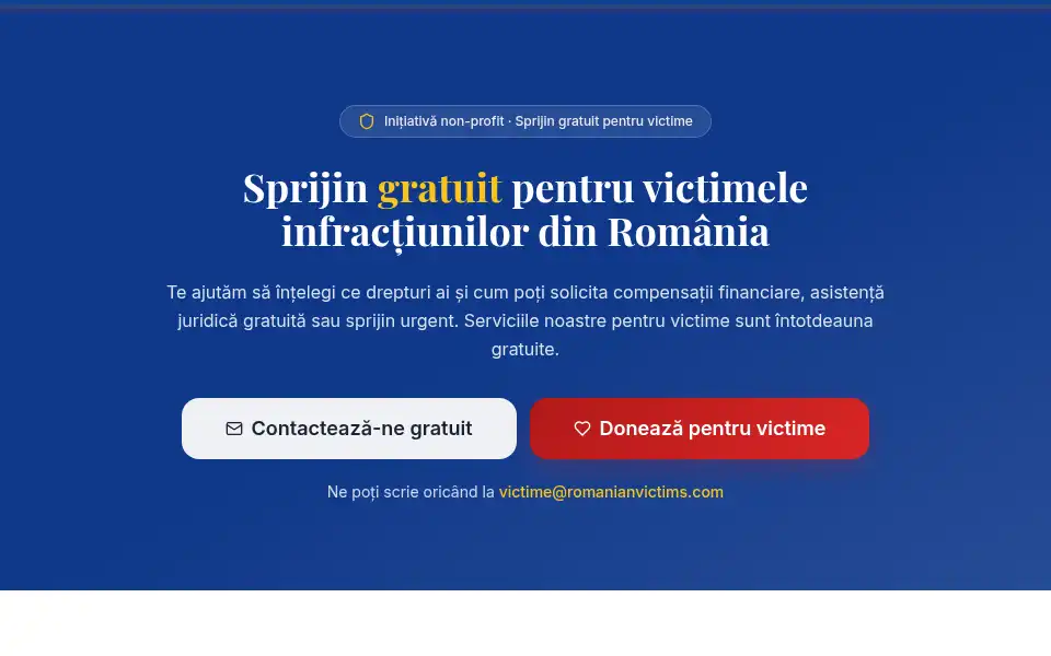 Screenshot of romanianvictims.com
