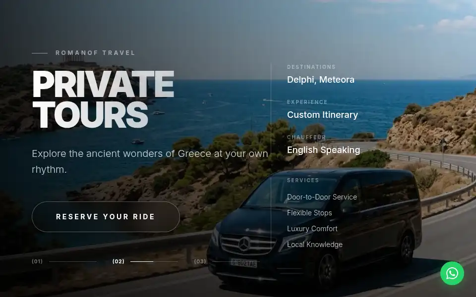 Screenshot of romanoftravel.com