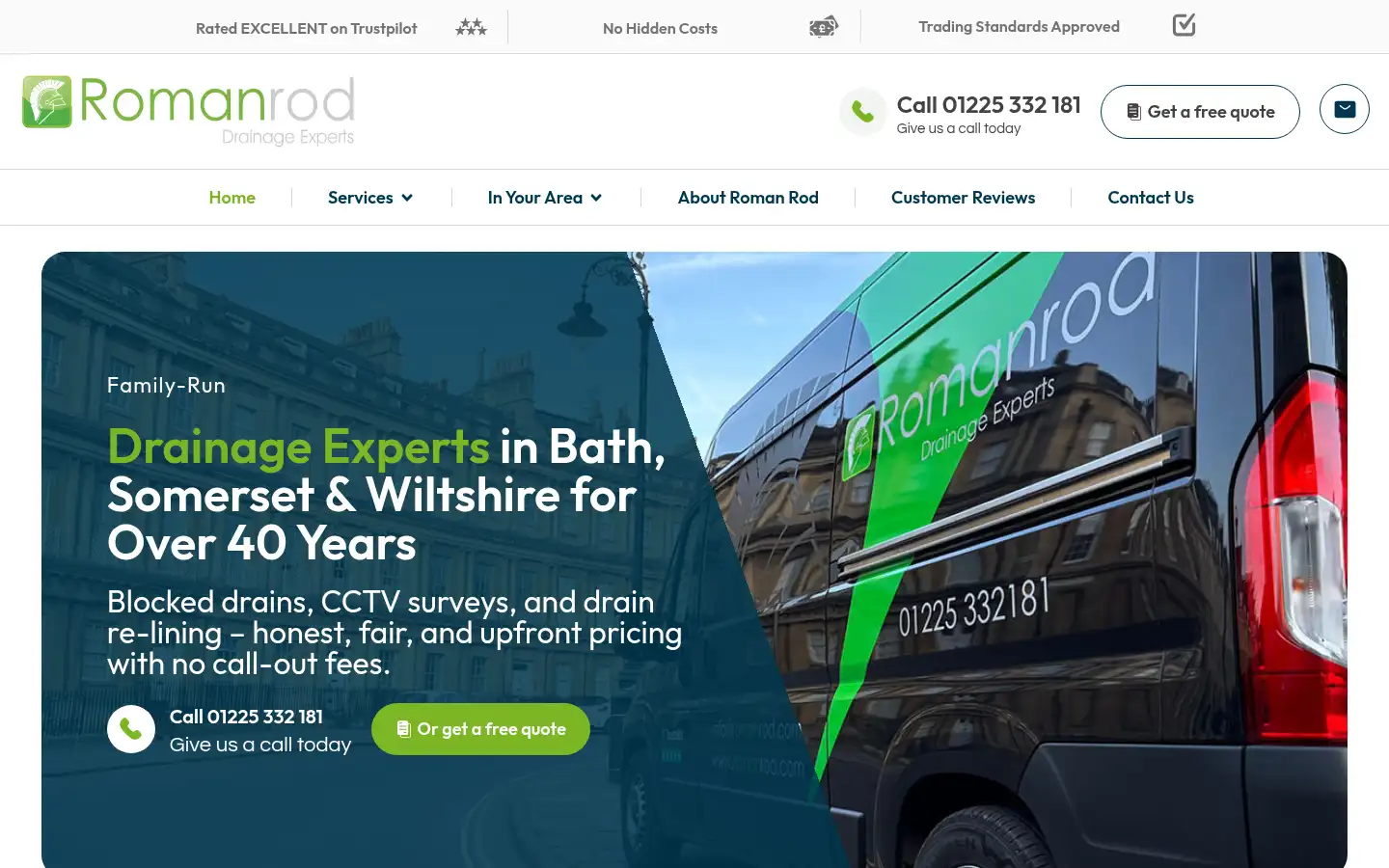 Screenshot of romanrod.com