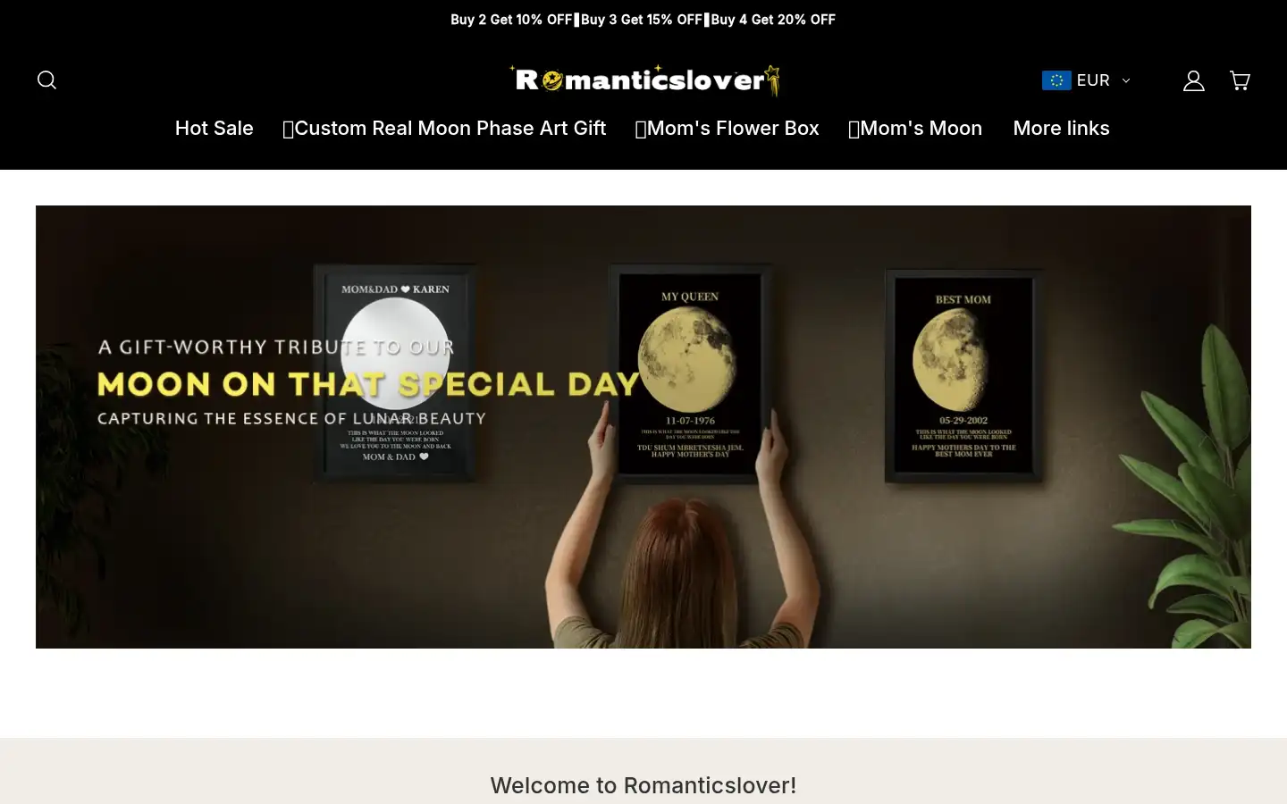 Screenshot of romanticslover.com