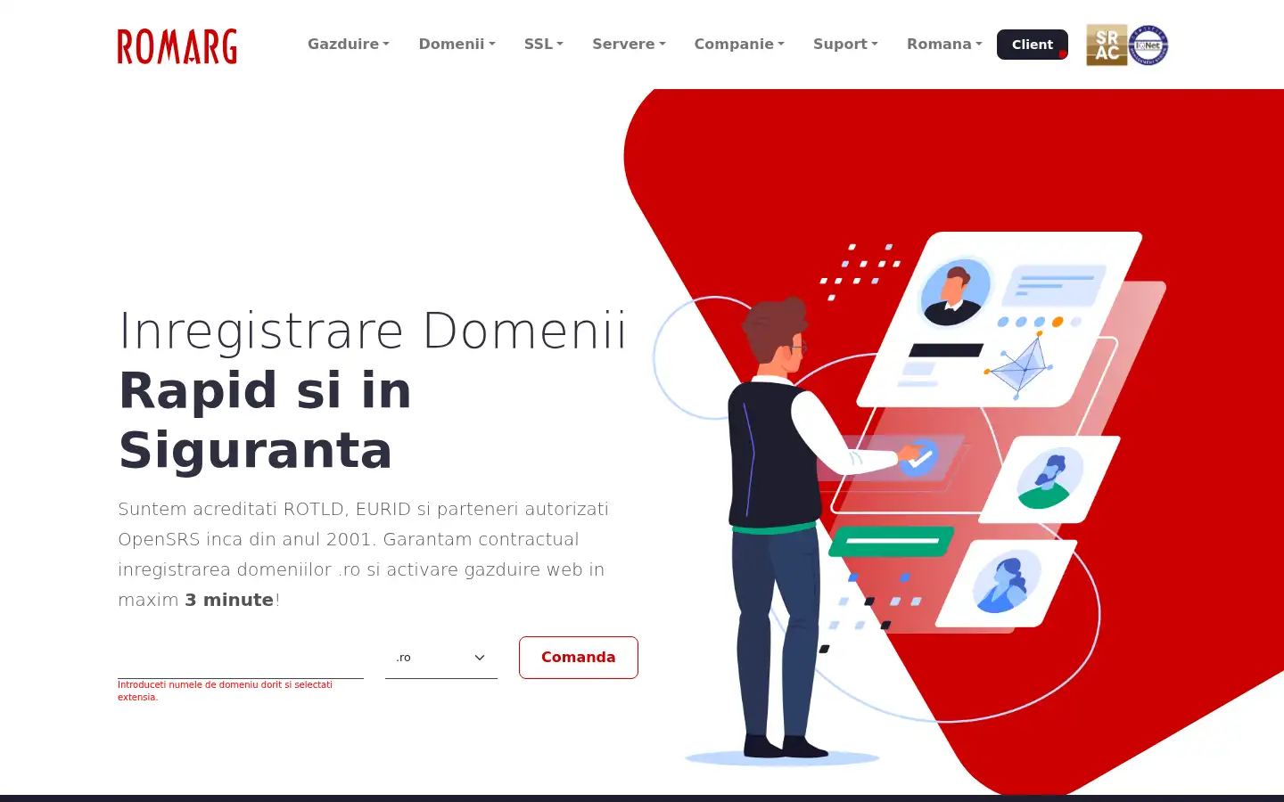 Screenshot of romarg.ro