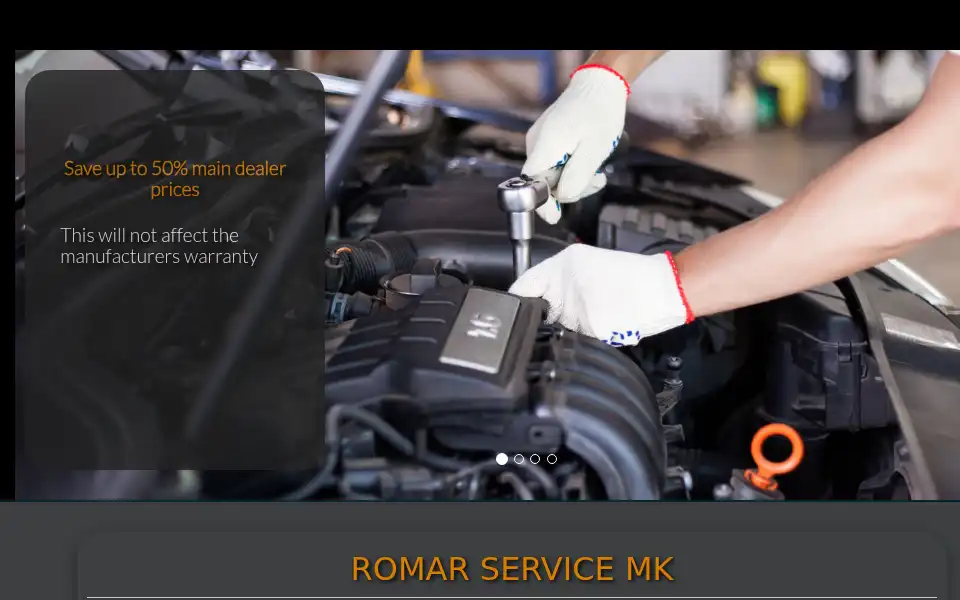 Screenshot of romarservicemk.co.uk