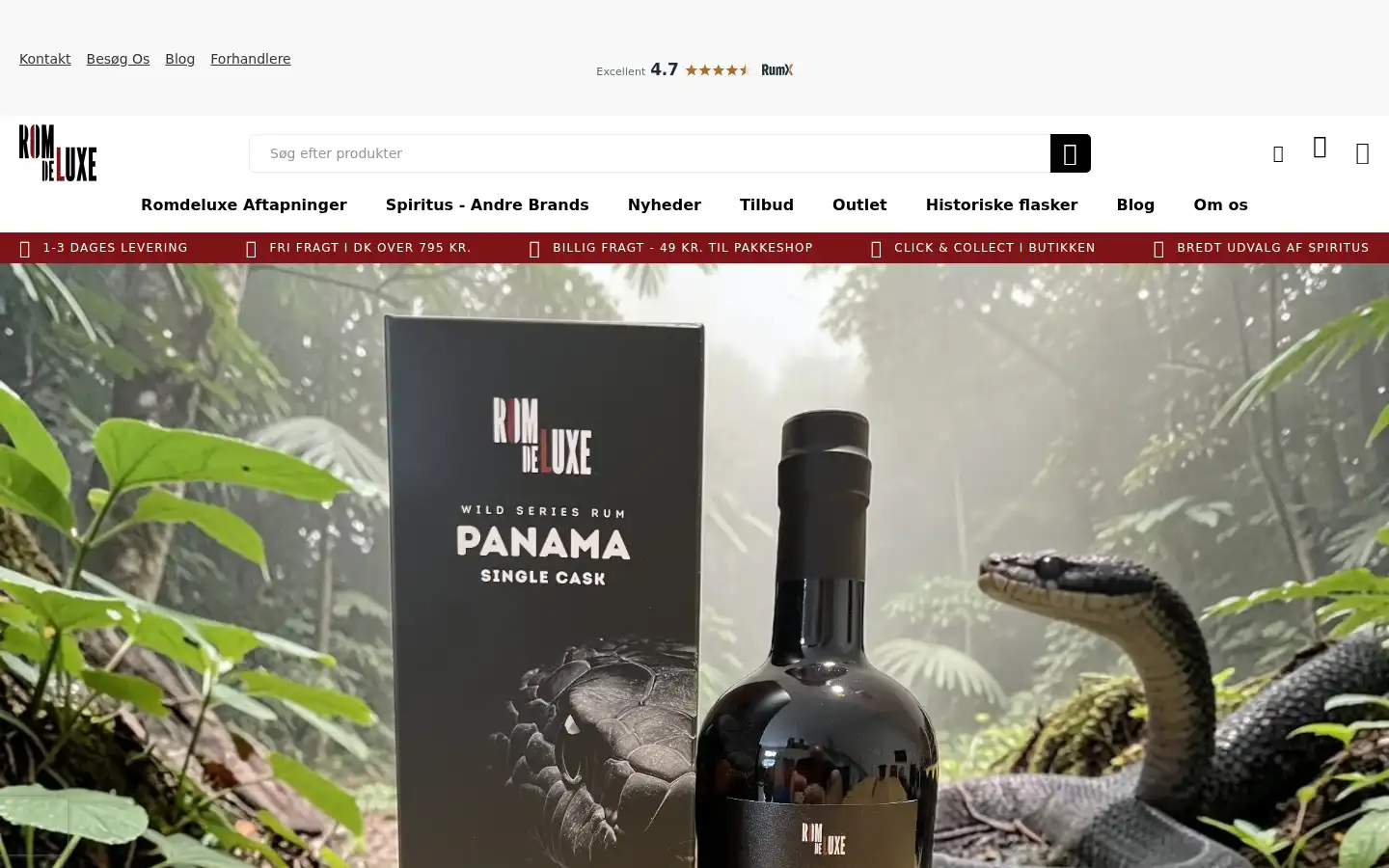 Screenshot of romdeluxe.dk