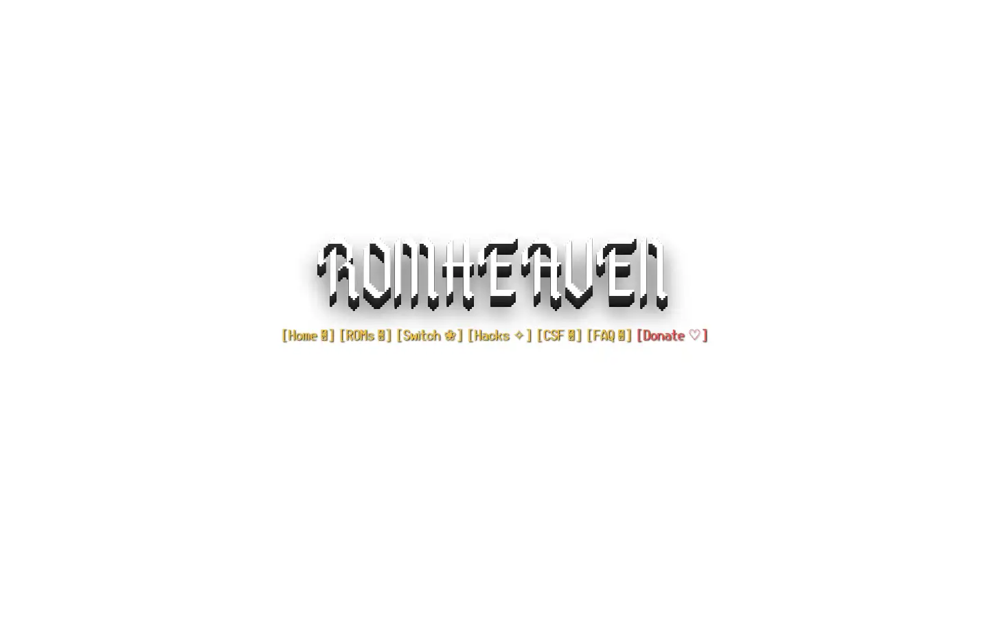 Screenshot of romheaven.com