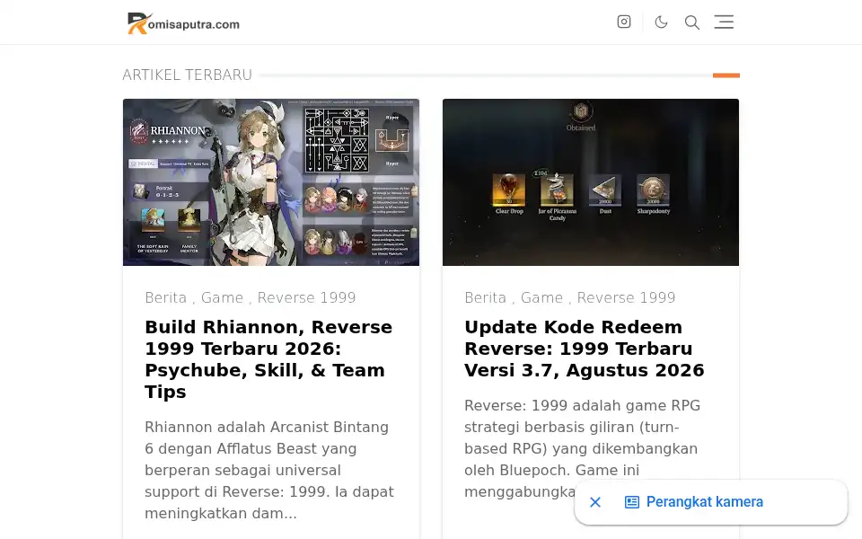 Screenshot of romisaputra.com
