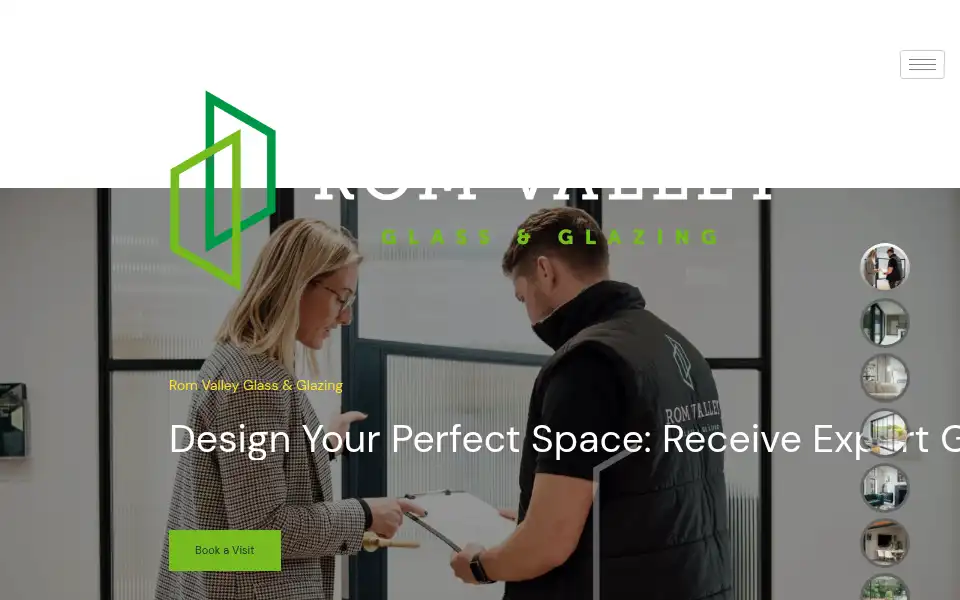 Screenshot of romvalleyglass.com