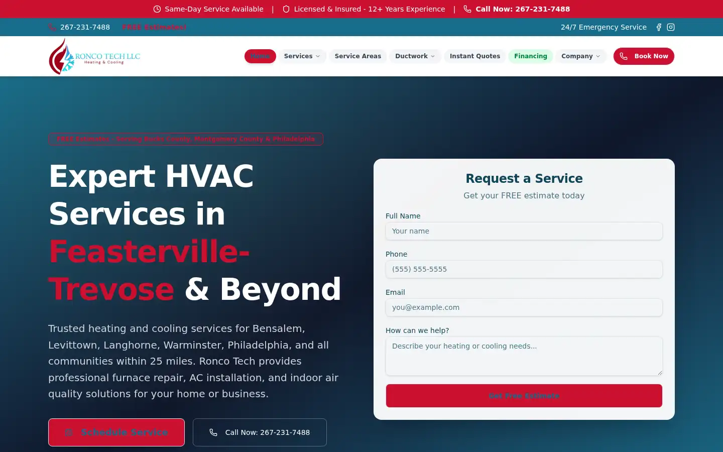 Screenshot of roncotechpro.com