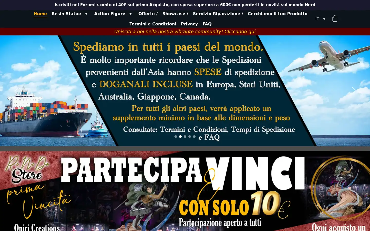 Screenshot of ronidastatuegamecollection.com