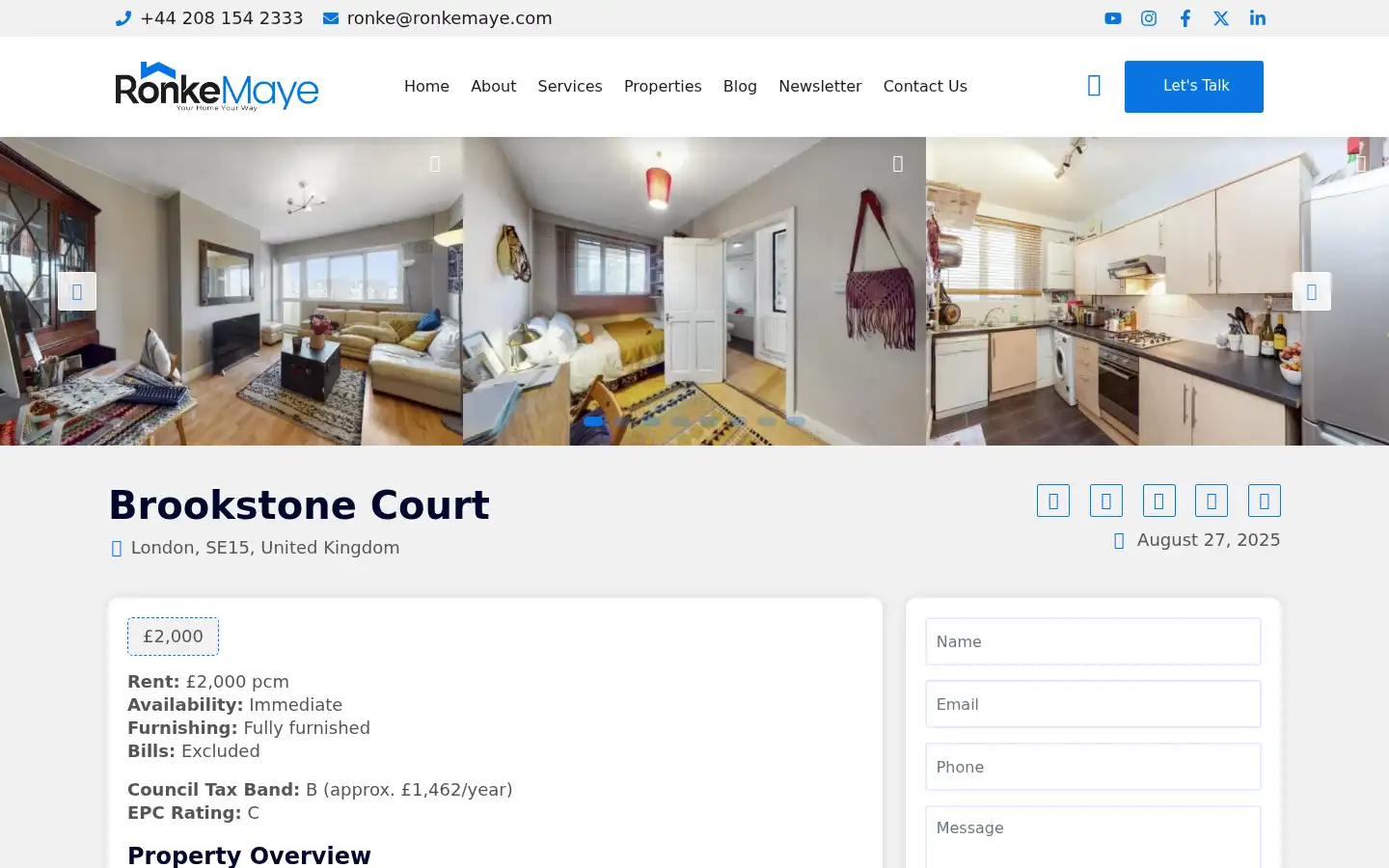 Screenshot of ronkemaye.com
