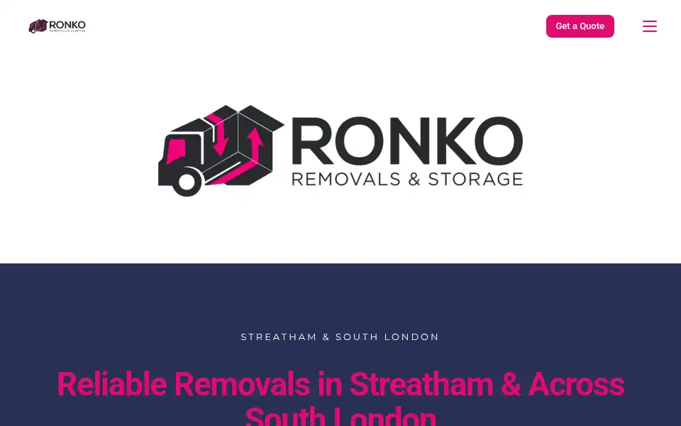 Screenshot of ronkoremovals.com