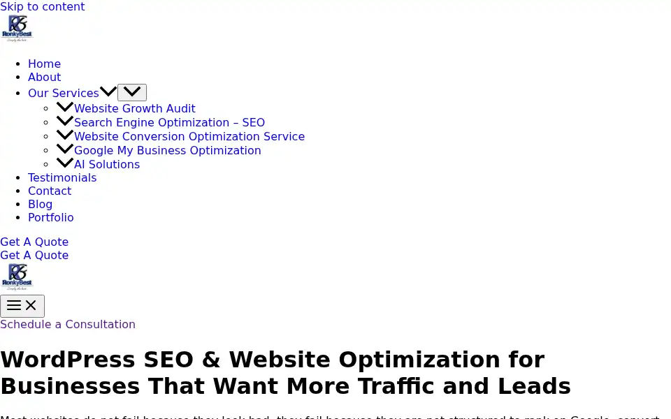 Screenshot of ronkybestdigital.com