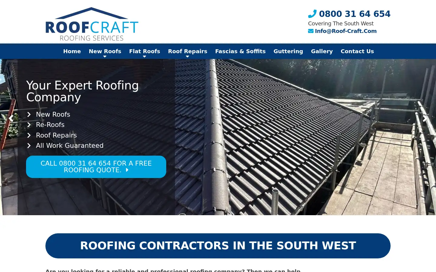 Screenshot of roof-craft.com