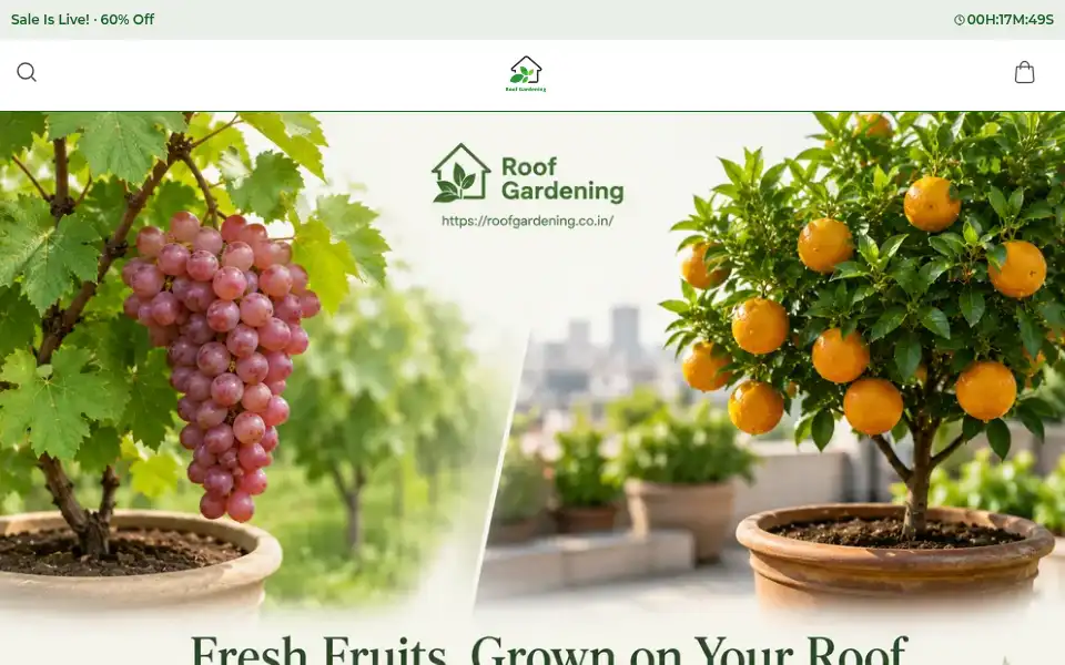 Screenshot of roofgardening.shopdeck.com