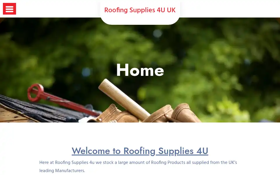Screenshot of roofingsupplies4u.co.uk