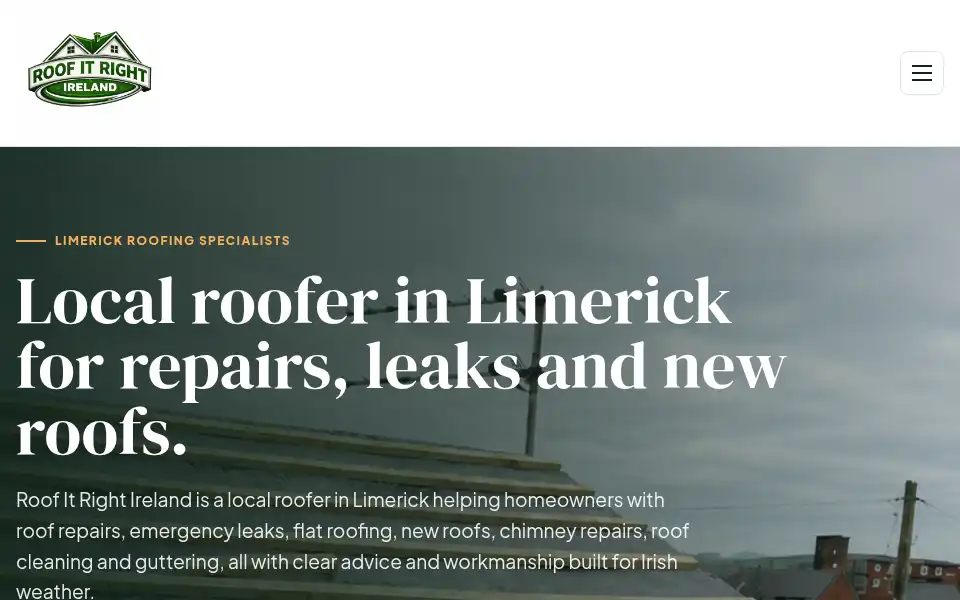 Screenshot of roofitrightireland.ie