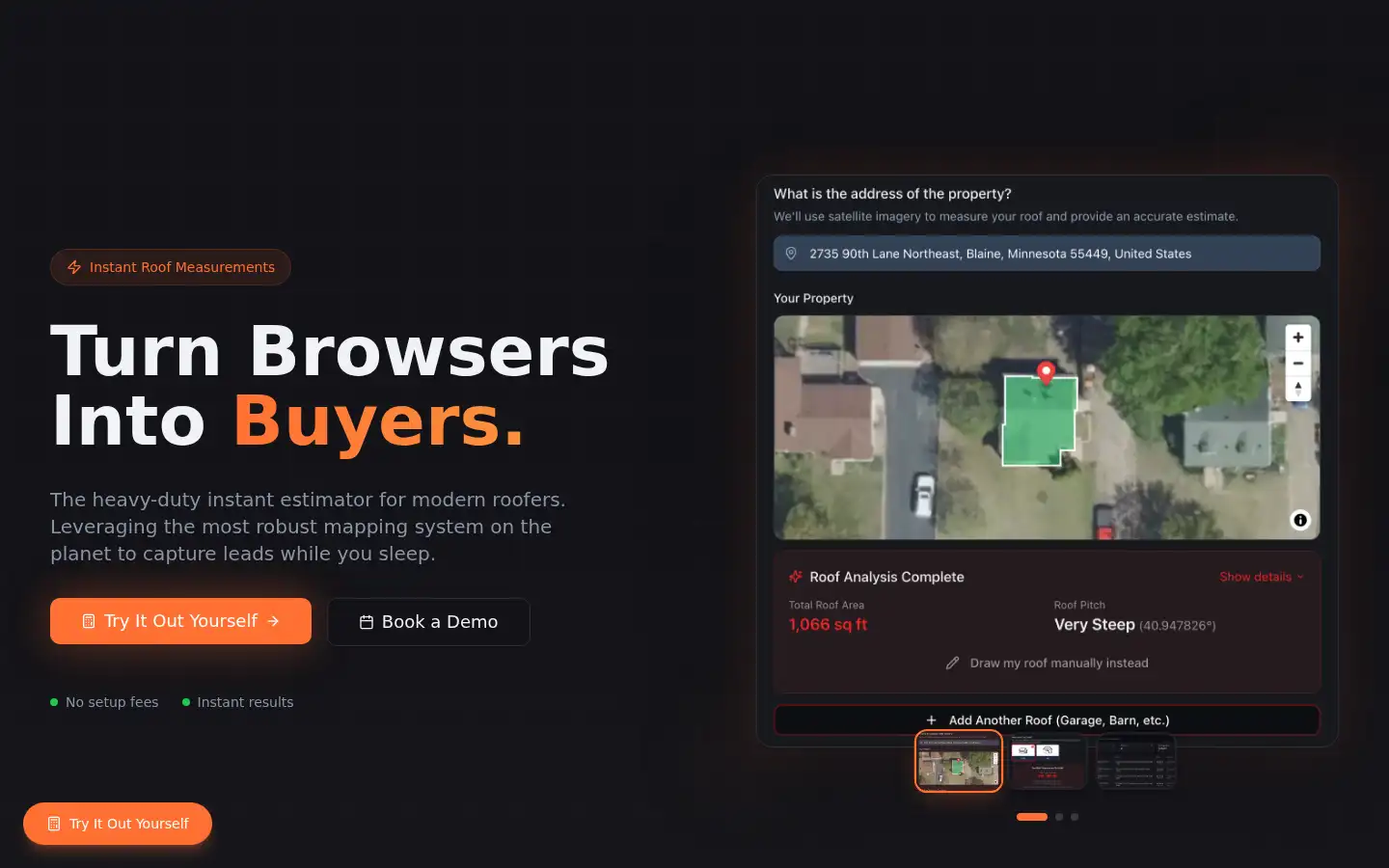 Screenshot of roofmammoth.ai