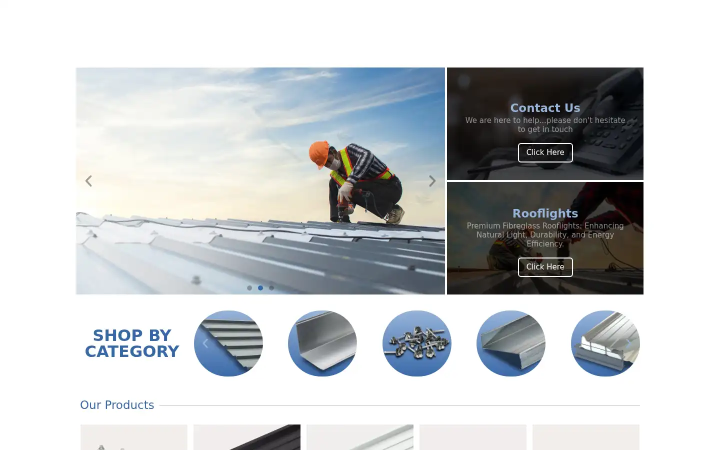 Screenshot of roofsheetsonline.co.uk