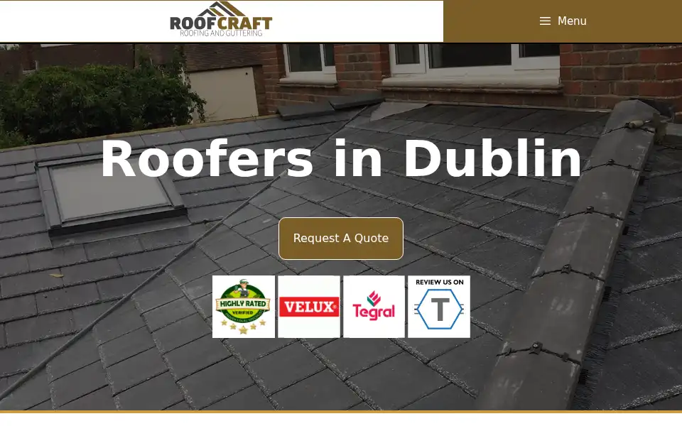 Screenshot of roofspecialists.ie