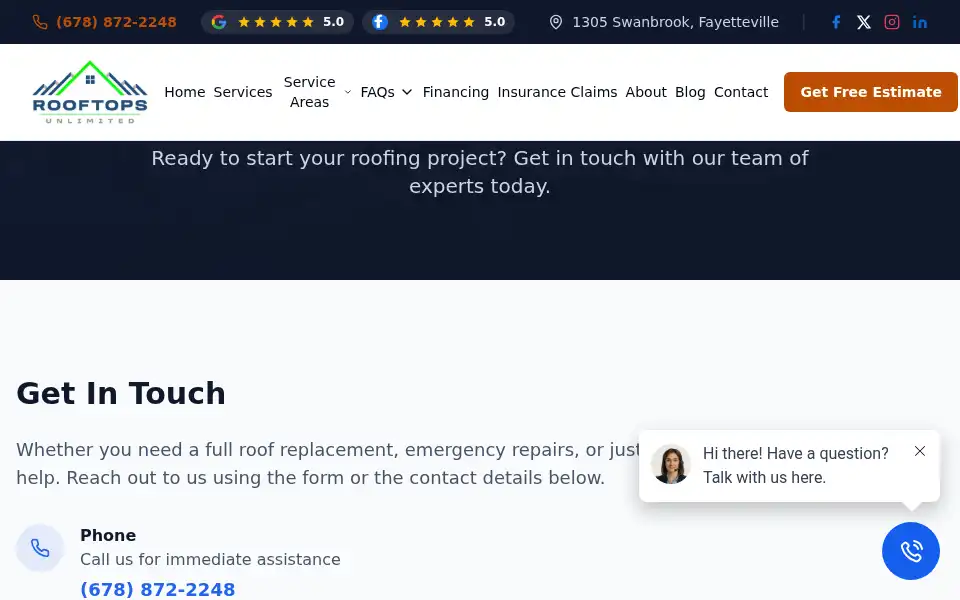 Screenshot of rooftopsunlimited.com