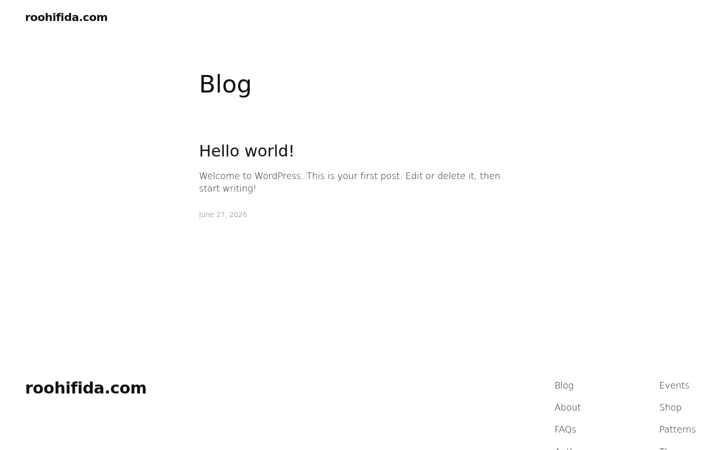 Screenshot of roohifida.com