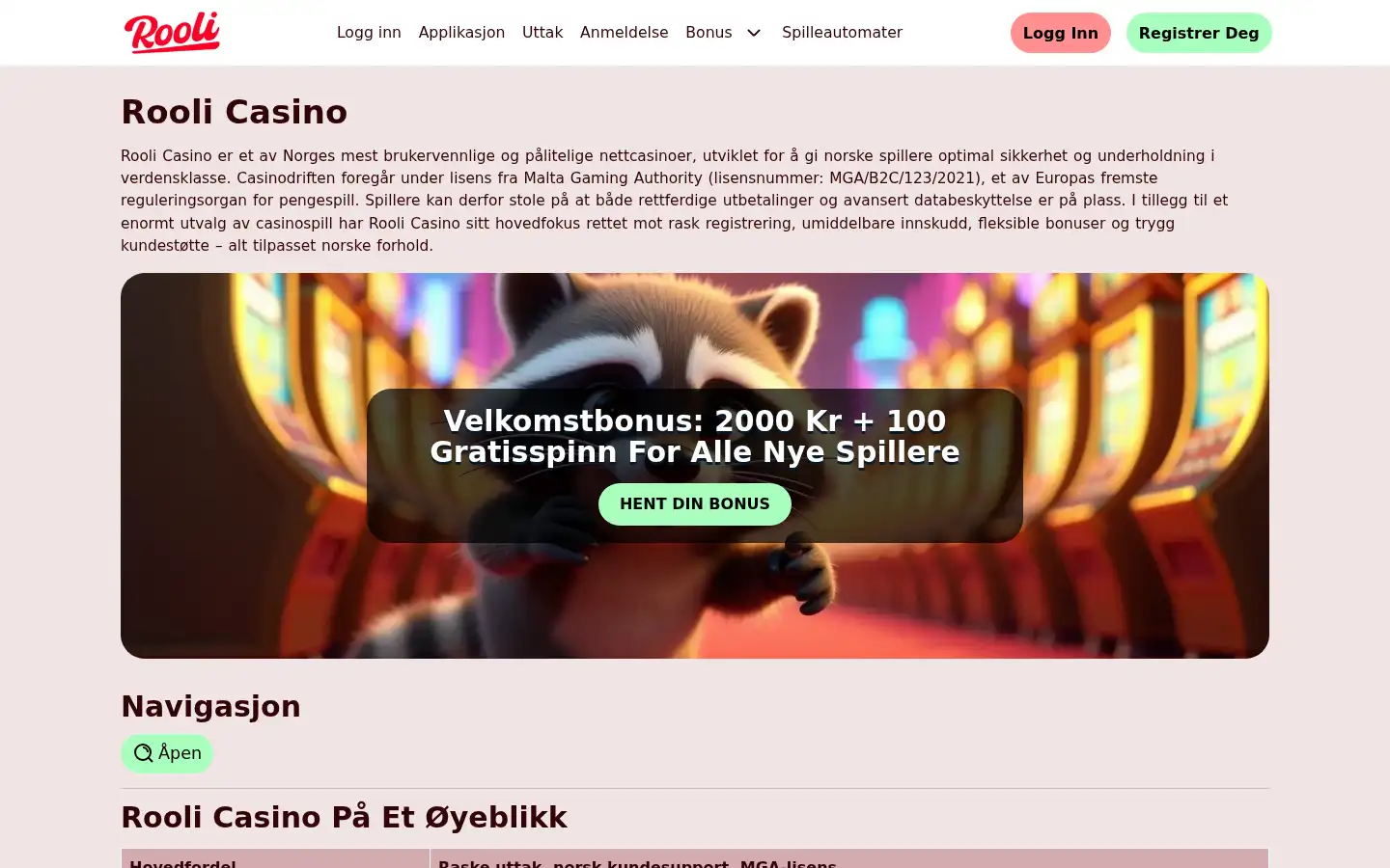 Screenshot of rooli.casino