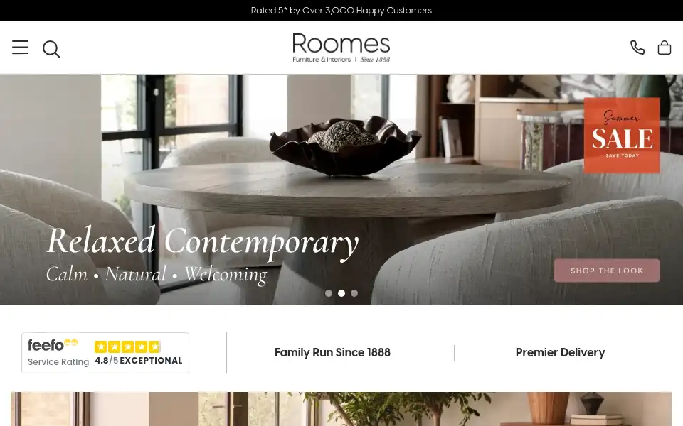 Screenshot of roomes.co.uk